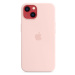 Silikónové puzdro Apple na Apple iPhone 13 MM283ZM/A Silicone Case with MagSafe Chalk Pink