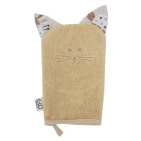 EKO Žinka bavlnená s uškami Cat Beige 20x15 cm