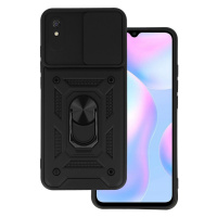 Odolné puzdro na Xiaomi Redmi 9A/9AT Camshield Ring Armor čierne