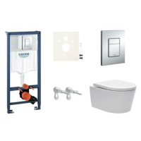 Cenovo zvýhodnený závesný WC set Grohe do ľahkých stien / predstenová montáž + WC SAT Brevis SIK