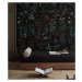 WALLCOLORS Botanic black wallpaper - tapeta POVRCH: Prowall Canvas