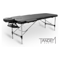 Skladací masážny stôl TANDEM Basic ALU-2 Farba: čierna