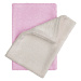 Súprava 2 bambusových detských uteráčikov v béžovej a ružovej farbe T-TOMI