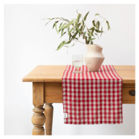 Ľanový behúň na stôl 40x200 cm Red Gingham – Linen Tales