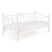 Kovová posteľ Jasmina 90x200, biela, bez matraca