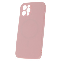 Silikónové puzdro na Apple iPhone 12 Mini Mag Invisible Pastel ružové