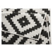 Kusový koberec Twin-Wendeteppiche 103129 schwarz creme – na ven i na doma - 200x290 cm NORTHRUGS