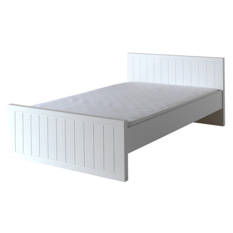 Biela posteľ Vipack Robin, 120 × 200 cm