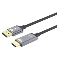 PremiumCord DisplayPort 1.4 na HDMI2.1 kábel pre rozlíšenie 8K @ 60Hz, 4K @ 144Hz, 2m