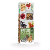 PUUR pauze sticks forest fruit - tyčinky s lesným ovocím pre hlodavce a malé cicavce 110g