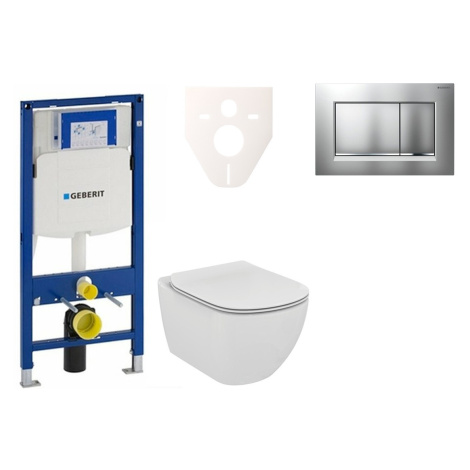 Cenovo zvýhodnený závesný WC set Geberit do ľahkých stien / predstenová montáž + WC Ideal Standa IDEAL STANDARD