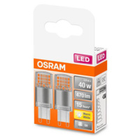 OSRAM LED kolíková pätica G9 4,2W 2 700K číra 2 ks