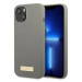 Kryt Guess GUHMP13MSPLG iPhone 13 6,1" grey hard case Silicone Logo Plate MagSafe (GUHMP13MSPLG)