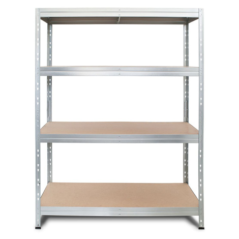 AR SHELVING Regál s 4 policami Rivet, 180 x 120 x 45 cm, pozinkovaný