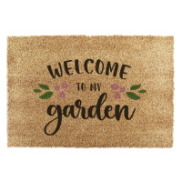 Rohožka z kokosového vlákna 60x90 cm Welcome to My Garden – Artsy Doormats