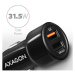 AXAGON PWCQC5 QUICK a SMART nabíjačka do auta 2x port QC3.0/AFC/FCP + 5V2.6A 31.5W