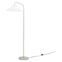 Krémová stojacia lampa so skleneným tienidlom (výška 158 cm) Solid – Hübsch