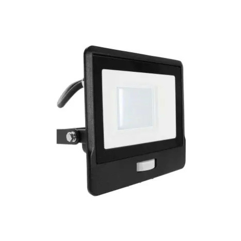 Reflektor LED so senzorom PRO 30W, 4000K, 2340lm, čierny s káblom VT-138S-1 (V-TAC)