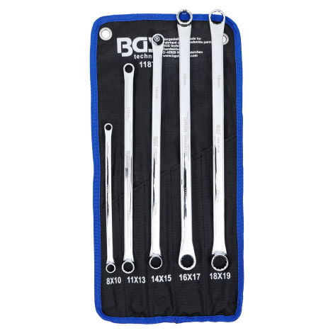 Sada obojstranných očkových kľúčov, 8 - 19 mm, 5dielna, BGS 1187