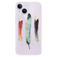Odolné silikónové puzdro iSaprio - Three Feathers - iPhone 14