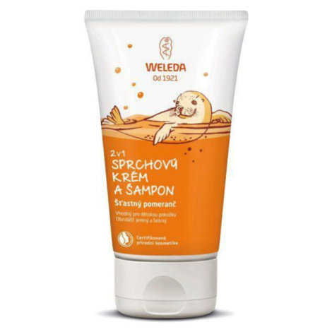 WELEDA 2 v 1 Sprchový krém a šampón, Šťastný pomaranč (150 ml)