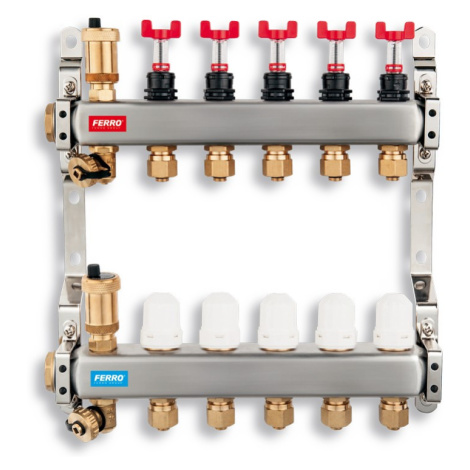 NOVASERVIS - ROZDEĽOVAČ s term. ventilmi, reg. s prietok. mech. 9 okruhov SN-RZP09S