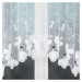 Biela žakarová záclona TEODORA 300x140 cm