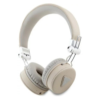 Slúchadlá Guess Bluetooth on-ear headphones ENC GUBH70PGTSPSE beige Grained Classic Round Shape 