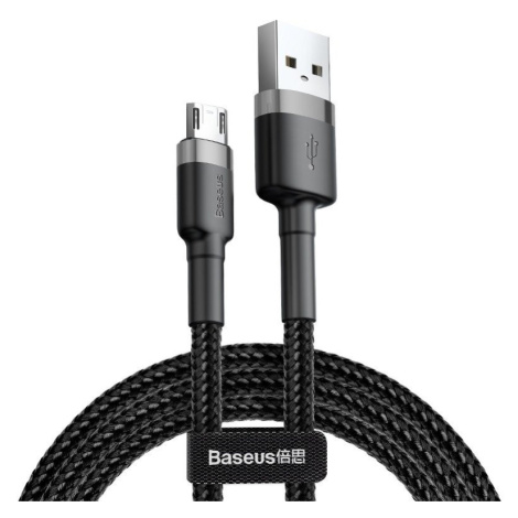 BASEUS Kábel USB do micro USB Cafule 1.5A 2m black&gray