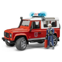Bruder 2596 Land Rover Defender Hasičské auto s figúrkou hasičov 1:16