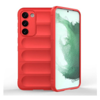 Samsung Galaxy S23 SM-S911, silikónové puzdro, stredne odolné proti nárazu, 3D vzor, červené