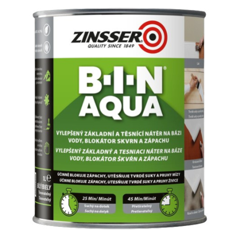 ZINSSER BIN AQUA - Vodou riediteľný plniaci a izolačný základ biela 1 L