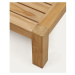 Konferenčný stolík z teakového dreva v prírodnej farbe 76x153 cm Forcanera – Kave Home