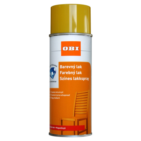 OBI Lak v spreji vysoko lesklý RAL 1021 žltá horčičná 400 ml