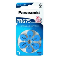 PANASONIC PR675 batérie pr44 do načúvacích prístrojov 6 ks