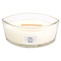 WoodWick Biely teak, Sviečka dekoratívna váza 453.6 g