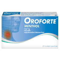 OROFORTE menthol 20 pastiliek