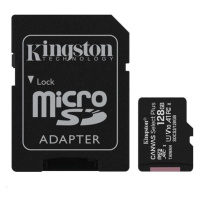 KINGSTON MICRO SDXC CANVAS 128GB UHS-I + ADAPTER, SDCS2/128GB