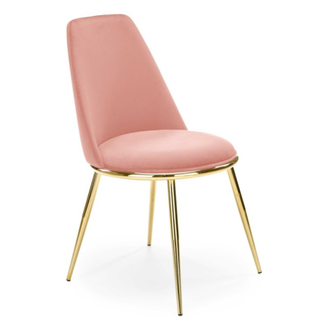Dizajnová stolička GLAMOUR K460 ružová Halmar