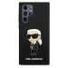 Karl Lagerfeld Liquid Silicone Ikonik NFT Zadný Kryt pre Samsung Galaxy S24 Ultra Black