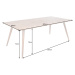 Jedálenský stôl NAUPLIOS Dekorhome 160x90x75 cm