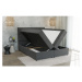 Sivá boxspring posteľ s úložným priestorom 200x200 cm Lola – Ropez