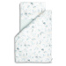 SENSILLO Bielizeň posteľná 3-dielna morské zvieratká Light blue bavlna 120x60 cm