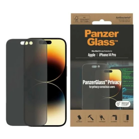 Ochranné sklo PanzerGlass Ultra-Wide Fit iPhone 14 Pro 6,1" Privacy Screen Protection Antibacter