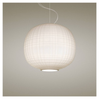 Foscarini Tartan LED závesné svietidlo, biela