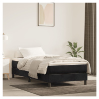 vidaXL Rám na boxspring posteľ čierny 90x190 cm zamat