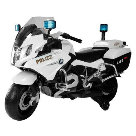 mamido Detská elektrická motorka BMW R1200 Polícia biela