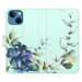 Flipové puzdro iSaprio - Blue Flowers - iPhone 13 mini