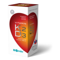 BIOMIN Vitamín K2 + D3 1000 I.U. 60 kapsúl