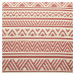 COLOUR CLASH Vonkajší koberec pruhy 118 cm - sv. červená/krémová